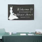 水彩結婚黒板 |ブライダルシャワー 横断幕 (トレードショー)