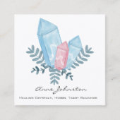 水彩結晶スクエアビジネスカード スクエア名刺 (正面)