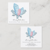 水彩結晶スクエアビジネスカード スクエア名刺 (正面/裏面)