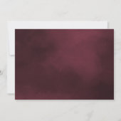 水彩結晶バーガンディ写真 セーブザデート (裏面)