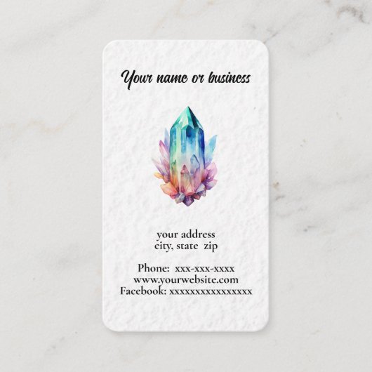 水彩結晶 名刺 (正面)
