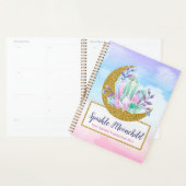 水彩結晶&金ゴールドクレセントムーンブティック プランナー手帳 (ディスプレー)