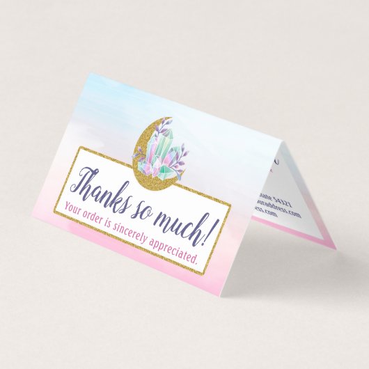 水彩結晶&金ゴールドムーンブティックサンキュー (正面)