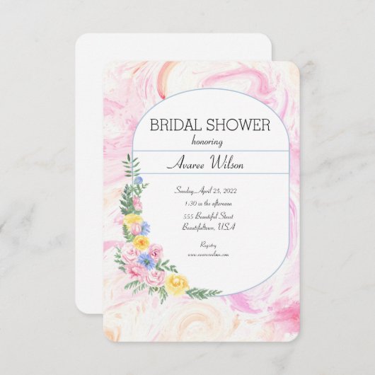 水彩絞り染め及びフローラリース (正面/裏面)