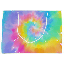水彩絞り染め抱き枕 ラージペーパーバッグ