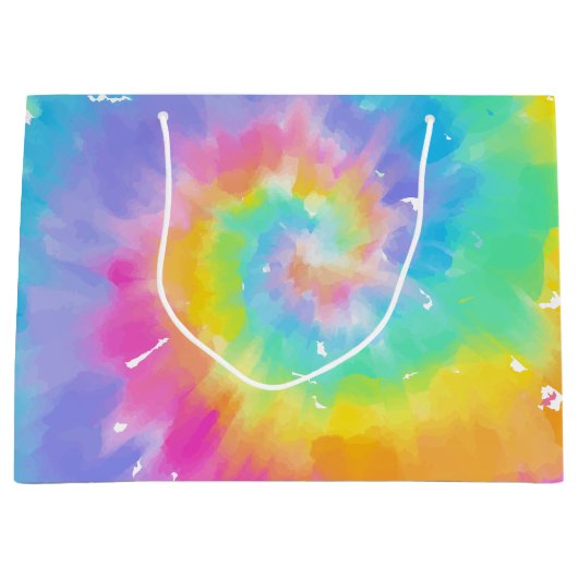 水彩絞り染め抱き枕 ラージペーパーバッグ (正面)