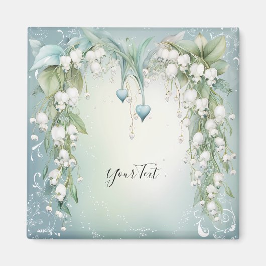 水彩絵のワイルドリリー マグネット (正面)