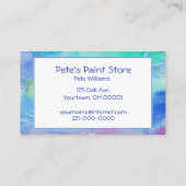 水彩絵の具 名刺 (裏面)