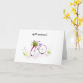 水彩絵を描イラストレーションカード カード (黄色い花)