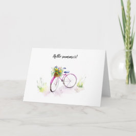 水彩絵を描イラストレーションカード カード