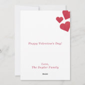 水彩絵を描ハートポートレート シーズンカード (裏面)