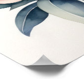 水彩絵を描ピンク牡丹4:5 II ポスター (角)