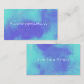 水彩絵を描抽象芸術ルピデキーラ 名刺 (正面/裏面)