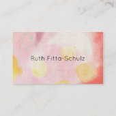 水彩絵を描抽象芸術ルピデキーラ 名刺 (裏面)