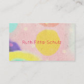 水彩絵を描抽象芸術ルピデテキーラ 名刺 (裏面)