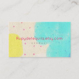 水彩絵を描抽象芸術ルピデテキーラ 名刺