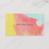 水彩絵を描抽象芸術ルピデテキーラ 名刺 (裏面)