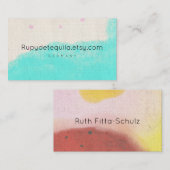 水彩絵を描抽象芸術ルピデテキーラ 名刺 (正面/裏面)