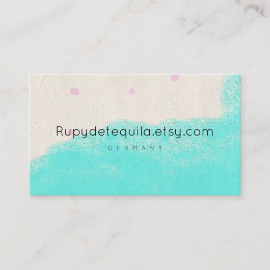 水彩絵を描抽象芸術ルピデテキーラ 名刺 (正面)