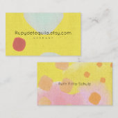 水彩絵を描抽象芸術ルピデテキーラ 名刺 (正面/裏面)