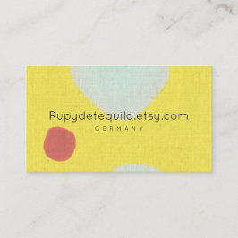 水彩絵を描抽象芸術ルピデテキーラ 名刺