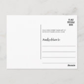 水彩絵を描花ピンクのカレンダー ポストカード (裏面)