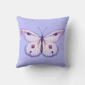 水彩絵を描蝶1 クッション (裏面)