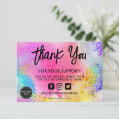 水彩絵を描(ばちゃばちゃ)跳ねるメディア挿入 (スタンド正面)