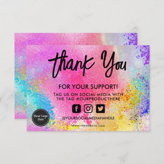 水彩絵を描（ばちゃばちゃ）跳ねるメディア挿入 (正面/裏面)