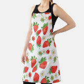 水彩絵画の継ぎ目無しイチゴ エプロン (インサイチュ)