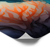 水彩絵画コイ魚VI ポスター (角)