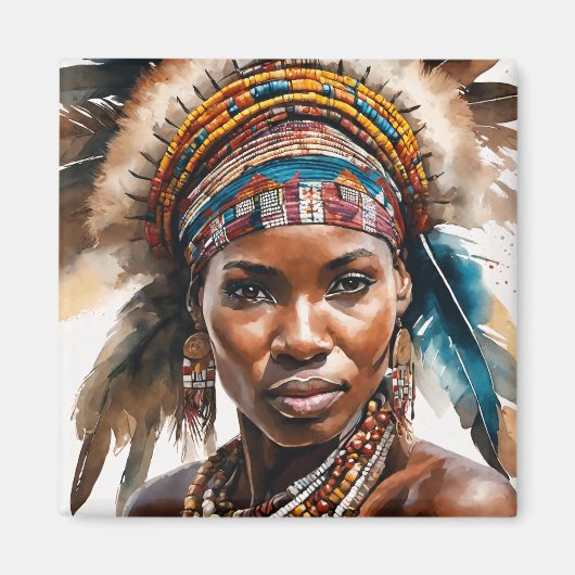 水彩絵画セット、超現実的キャラクター マグネット (正面)