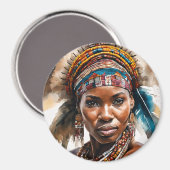 水彩絵画セット、超現実的キャラクター マグネット (正面/裏面)