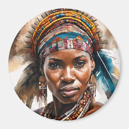 水彩絵画セット、超現実的キャラクター マグネット (正面)