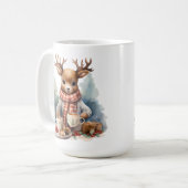 水彩絵画ヴィンテージマグカップ コーヒーマグカップ (正面左)