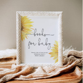 水彩絵画用ひまわり本ベビー ポスター