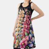 水彩絵画竜の花フローラ エプロン (インサイチュ)