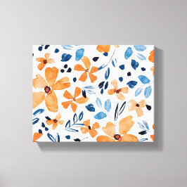 水彩絵画花 キャンバスプリント