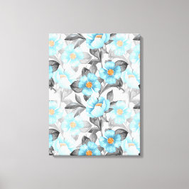 水彩絵画花 キャンバスプリント