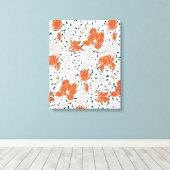 水彩絵画花 キャンバスプリント (インサイチュ (ウッドフロア))