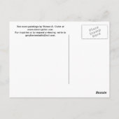 水彩絵絵を描画 ポストカード (裏面)