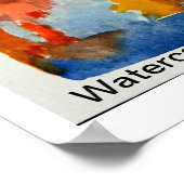 水彩絵葉書ショー ポスター (角)