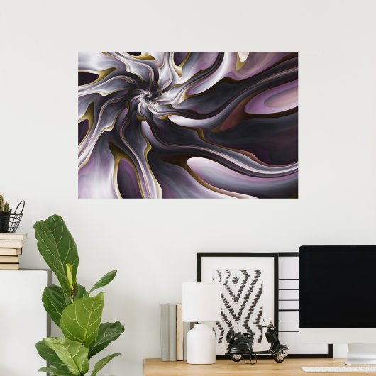 水彩絹 ポスター (ホームオフィス)