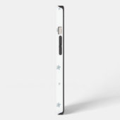水彩継ぎ目なし模様花 iPhoneケース (左側面)