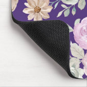 水彩継ぎ目なし花 マウスパッド (コーナー)