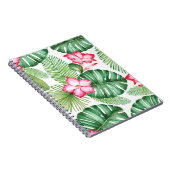 水彩継ぎ目のない熱帯模様 ノートブック (右側)