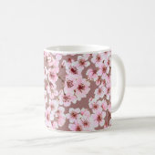 水彩継ぎ目無しさくらんぼ コーヒーマグカップ (正面右)