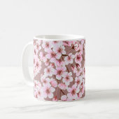 水彩継ぎ目無しさくらんぼ コーヒーマグカップ (正面左)