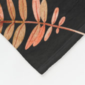 水彩継ぎ目無し図柄（カボチャ） フリースブランケット (角)