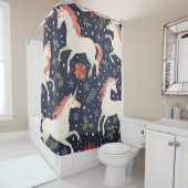 水彩継ぎ目無し模様 シャワーカーテン (インサイチュ)